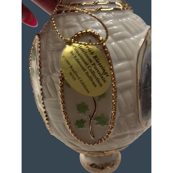 Irish Blessings Heirloom Porcelain Ornament Bradford Exchange - Picture 5 of 11